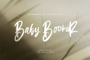 Baby Boomer Bold Script Font