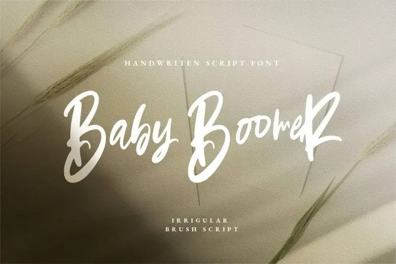 Baby Boomer Bold Script Font