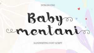 Baby Mentani Font › Fontesk