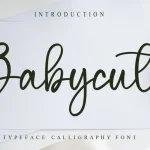 Babycute Script Font