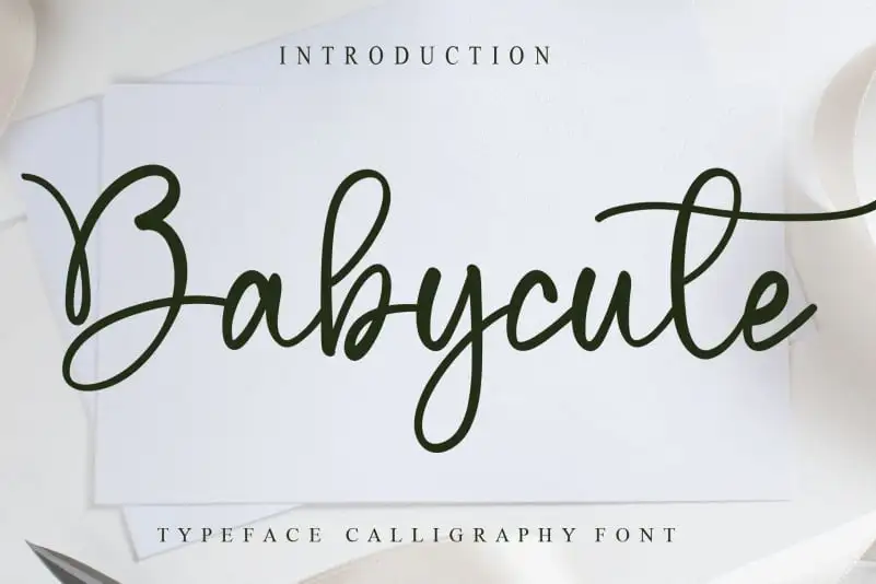 Babycute Script Font