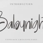 Babynight Script Font