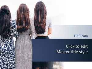 Back of Women PowerPoint Template