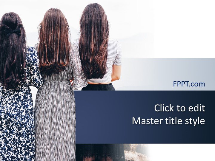 Back of Women PowerPoint Template