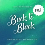 Back to Black Font