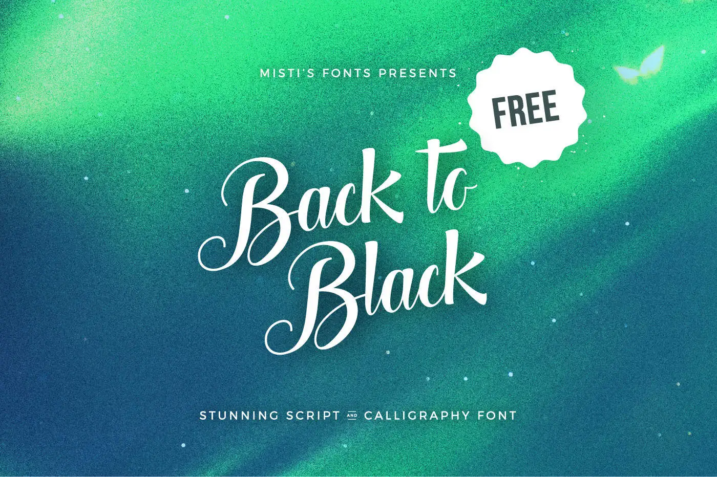 Back to Black Font