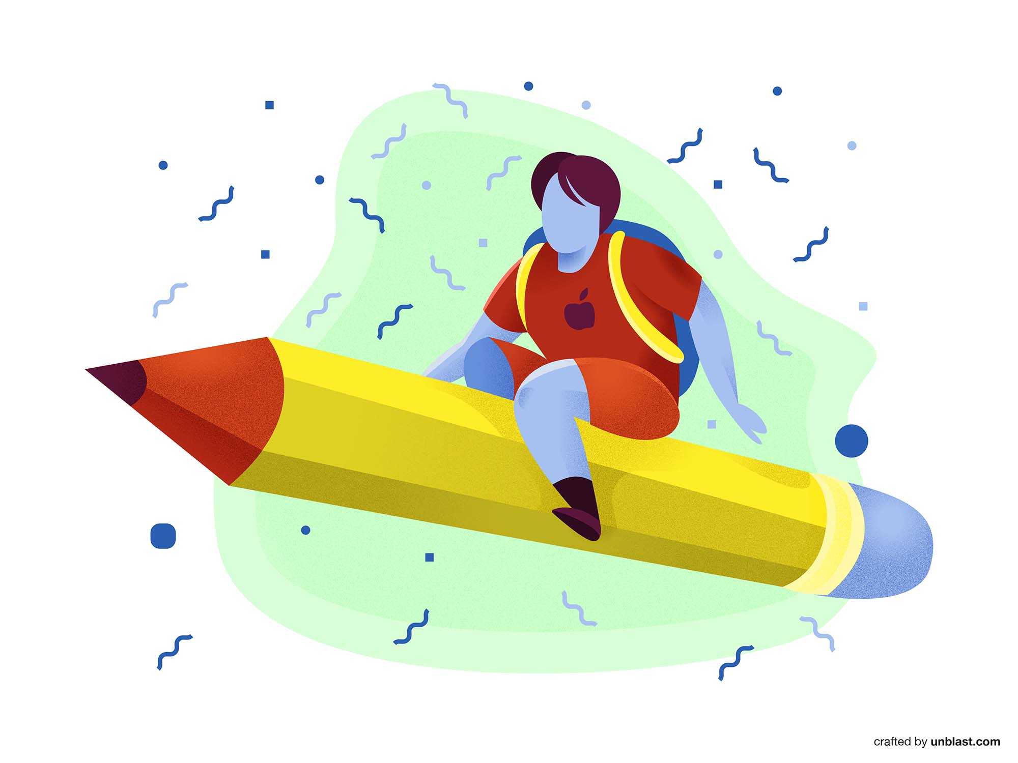 Back to School Vector Illustration (Ai)