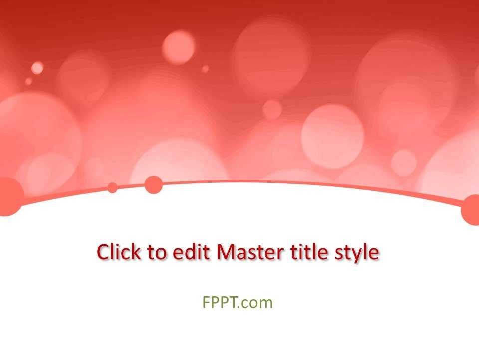 Background Coral PowerPoint Template