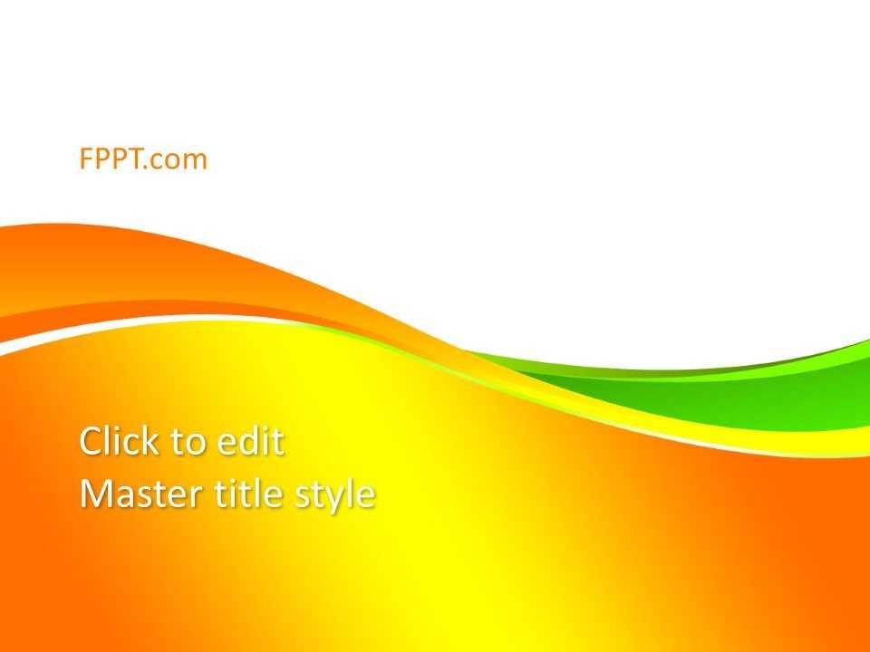 Background Orange PowerPoint Template