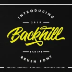 Backhill Bold Script Font