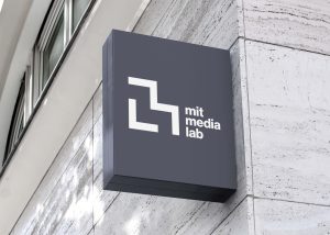 Backlit Square Shop Sign Mockup (PSD)