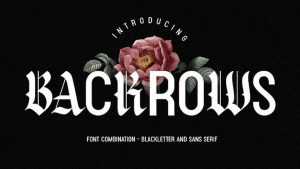 Backrows Font › Fontesk