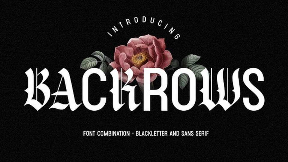 Backrows Font › Fontesk