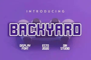 Backyard Display Font
