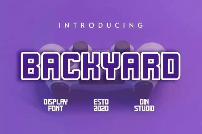 Backyard Display Font