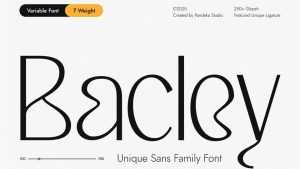 Bacley Font › Fontesk
