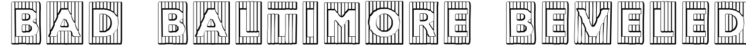 Bad Baltimore Beveled Font | 1001 Free Fonts