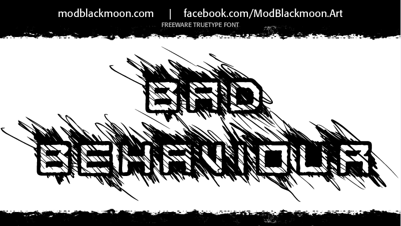 Bad Behaviour font