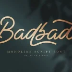 Badbad Script Font