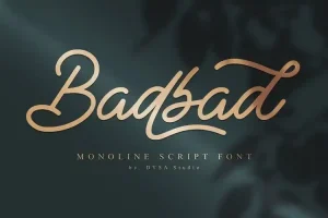 Badbad Script Font