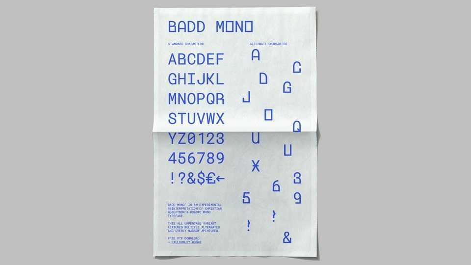 Badd Mono Font › Fontesk