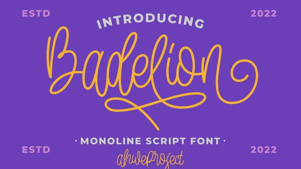 Badelion Font › Fontesk