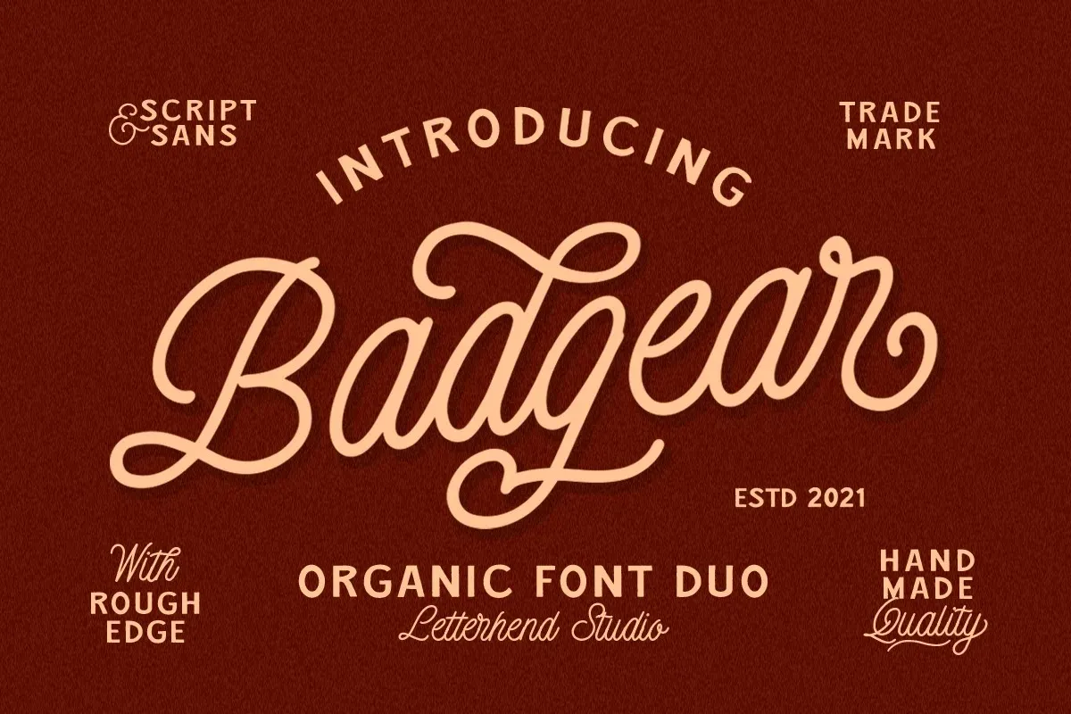 Badgear Font