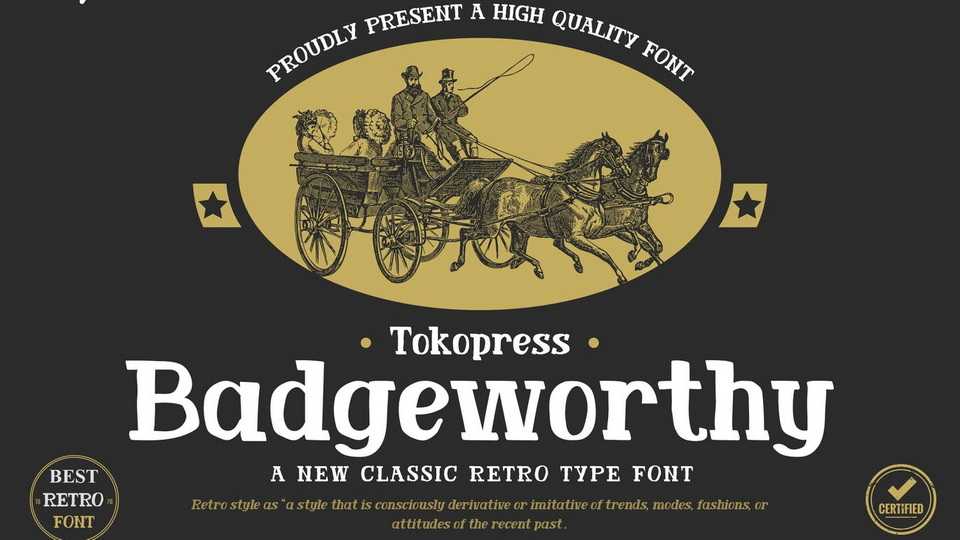 Badgeworthy Font › Fontesk