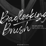 Badlooking Brush Font