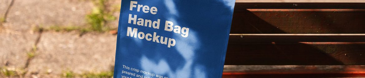 Bag on the bench mockup