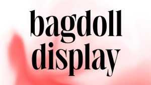 Bagdoll Display Font › Fontesk