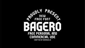 Bagero Font › Fontesk