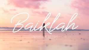 Baiklah Script Font › Fontesk
