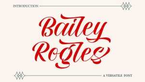 Bailey Rogles Font › Fontesk