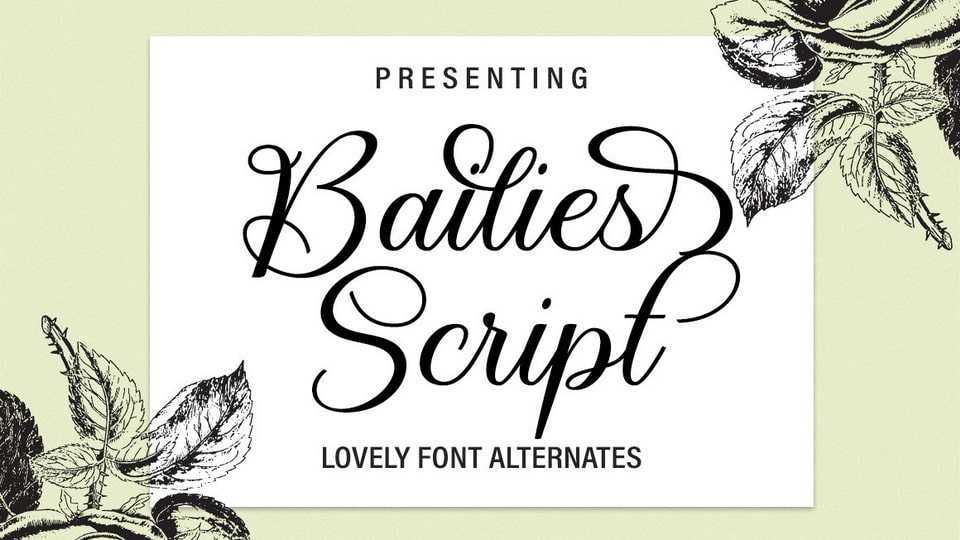 Bailies Script Font › Fontesk