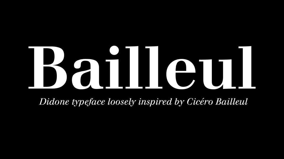 Bailleul Font Family › Fontesk