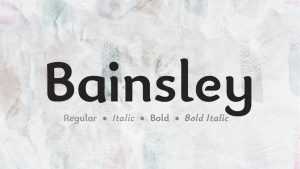Bainsley Font Family › Fontesk