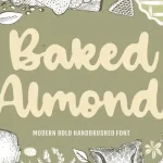 Baked Almond Handbrushed Font