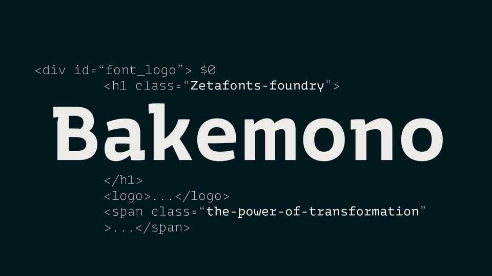 Bakemono Font Family › Fontesk