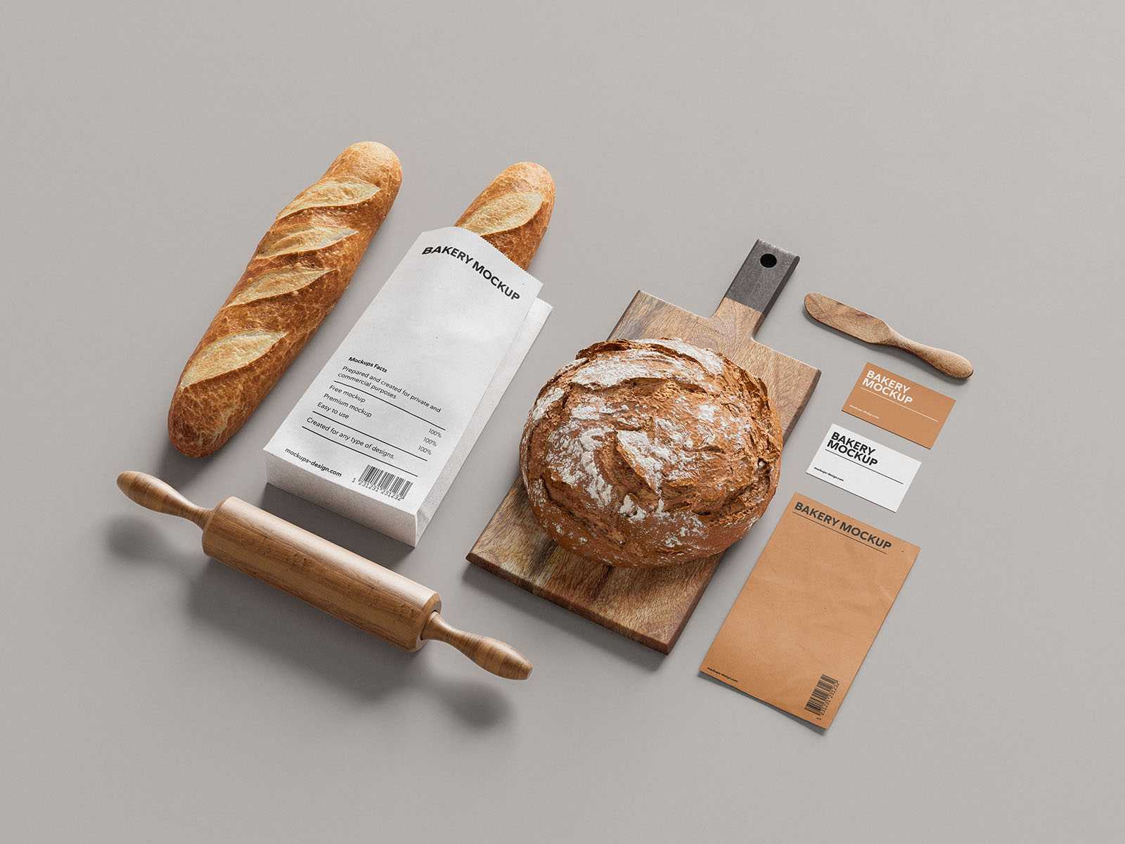 Bakery branding mockup