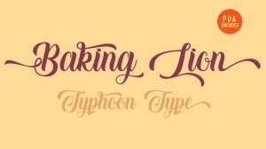 Baking Lion Script Font › Fontesk