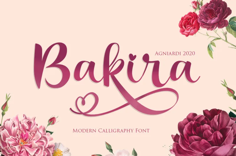 Bakira - Modern Calligraphy Font