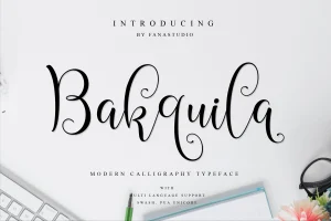 Bakquila Script Font