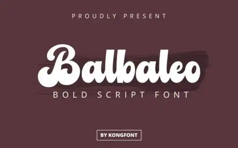 Balbaleo Bold Script Font
