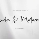 Bale & Melanie Script Font - Fonte Grátis Bale & Melanie Script Font