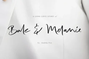 Bale & Melanie Script Font