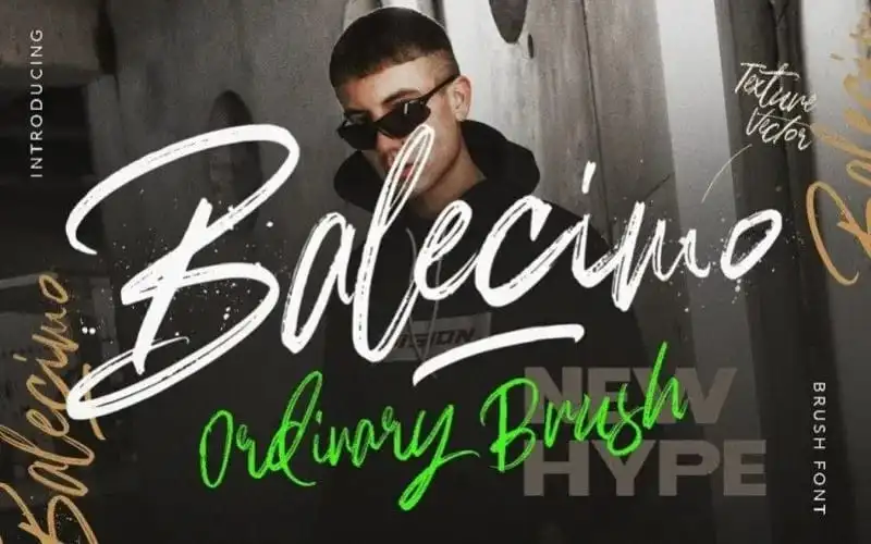 Balecimo Brush Font