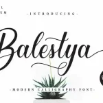 Balestya Calligraphy Font