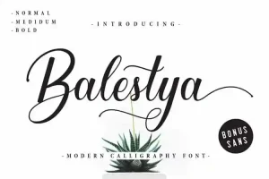 Balestya Calligraphy Font
