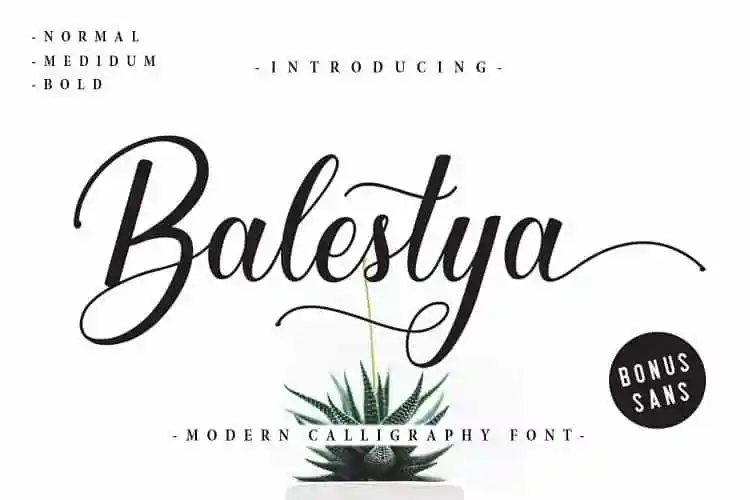 Balestya Calligraphy Font